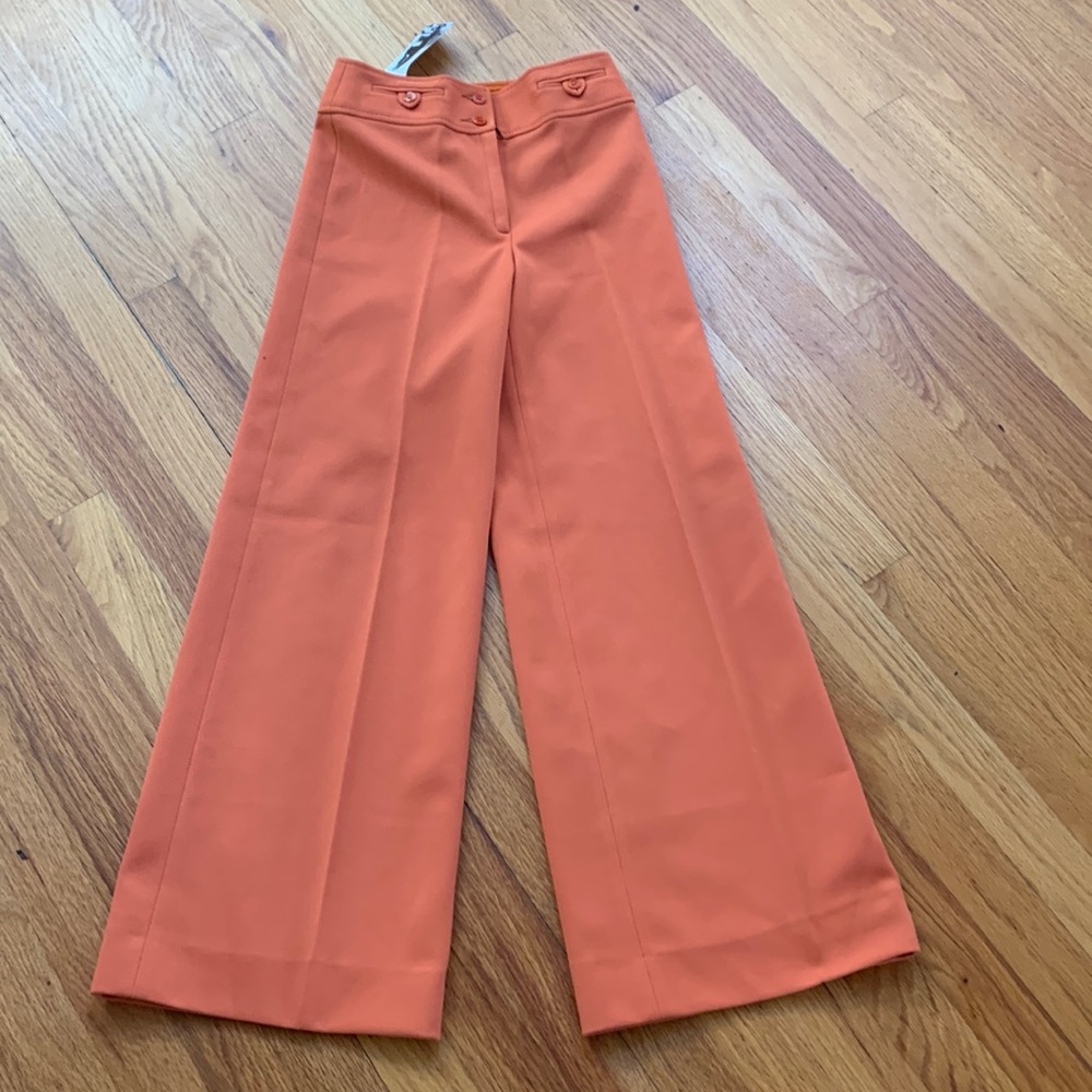 NWT Dana foley wide legged trousers. Looks retro (70’s) but brand new.